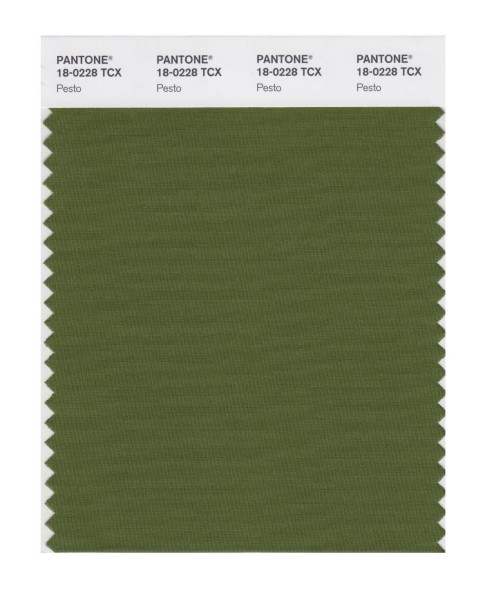Pantone 18-0228 TCX Swatch Card Pesto
