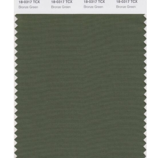 Pantone 18-0317 TCX Swatch Card Bronze Green