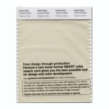 Pantone 12-0110 TCX Swatch Card Pistachio Shell