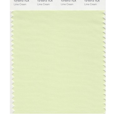 Pantone 12-0312 TCX Swatch Card Lime Cream