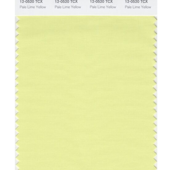 Pantone 12-0520 TCX Swatch Card Pale Lime Yellow