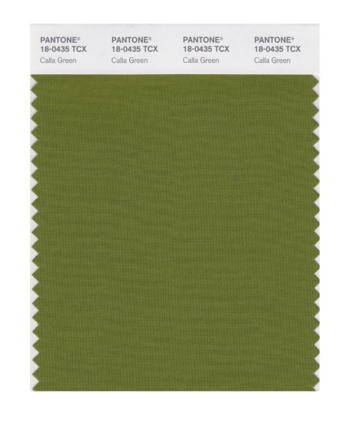 Pantone 18-0435 TCX Swatch Card Calla Green
