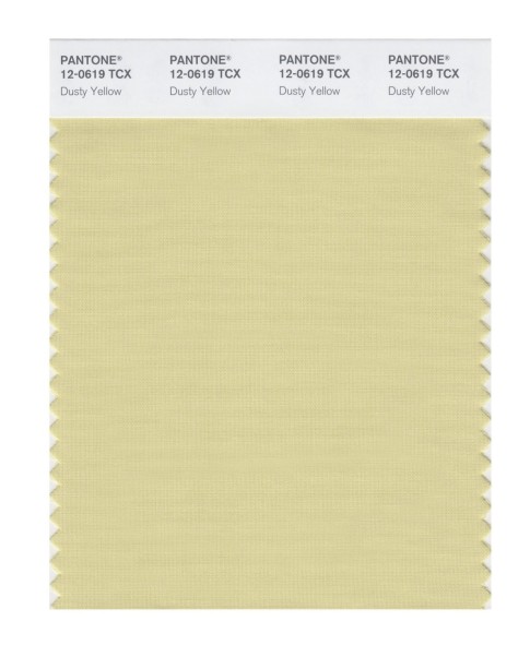 Pantone 12-0619 TCX Swatch Card Dusty Yellow