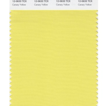 Pantone 12-0633 TCX Swatch Card Canary Yellow