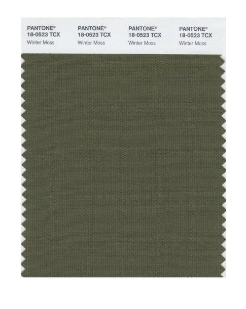 Pantone 18-0523 TCX Swatch Card Winter Moss