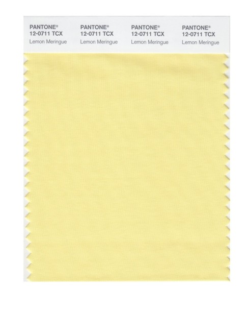 Pantone 12-0711 TCX Swatch Card Lemon Meringue