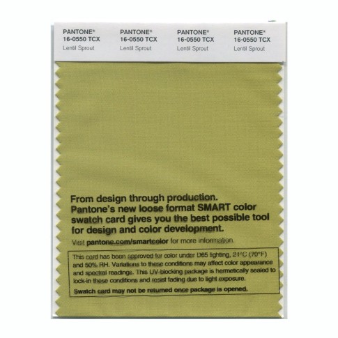 Pantone 16-0550 TCX Swatch Card Lentil Sprout