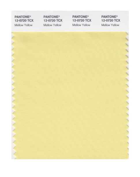 Pantone 12-0720 TCX Swatch Card Mellow Yellow