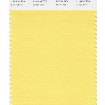 Pantone 12-0736 TCX Swatch Card Lemon Drop