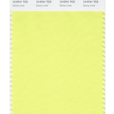 Pantone 12-0741 TCX Swatch Card Sunny Lime