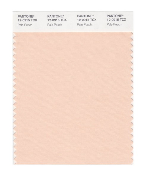 Pantone 12-0917 TCX Swatch Card Bleach Apricot