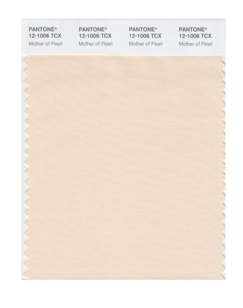 Pantone 12-1006 TCX Swatch Card Mother Of Pearl