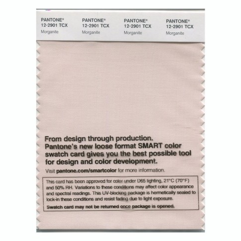 Pantone 12-2901 TCX Swatch Card Morganite