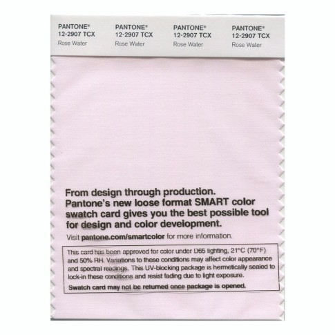 Pantone 12-2907 TCX Swatch Card Rose Water