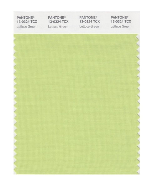 Pantone 13-0324 TCX Swatch Card Lettuce Green