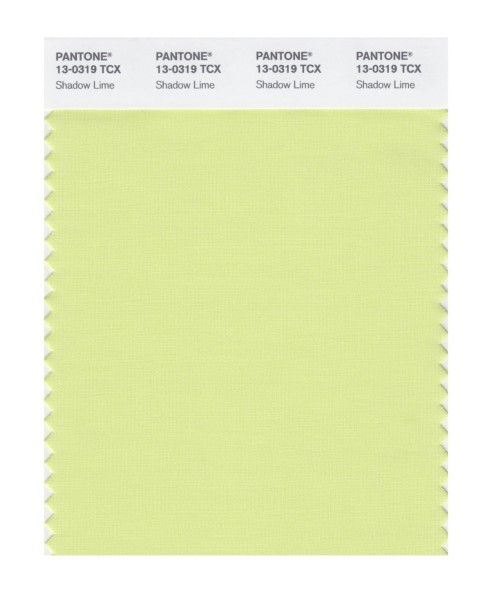 Pantone 13-0319 TCX Swatch Card Shadow Lime