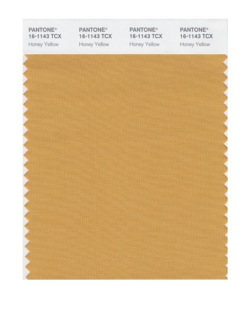 Pantone 16-1143 TCX Swatch Card Honey Yellow