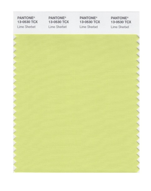 Pantone 13-0530 TCX Swatch Card Lime Sherbert