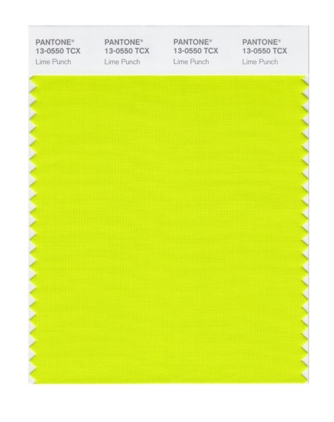 Pantone 13-0550 TCX Swatch Card Lime Punch