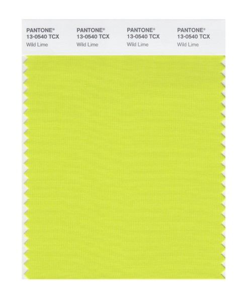 Pantone 13-0540 TCX Swatch Card Wild Lime