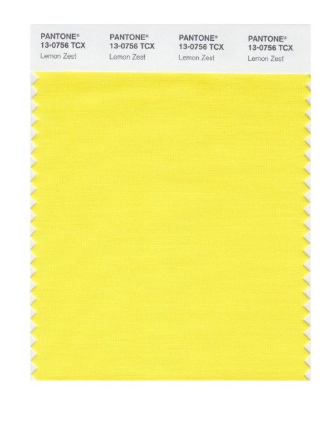 Pantone 13-0756 TCX Swatch Card Lemon Zest