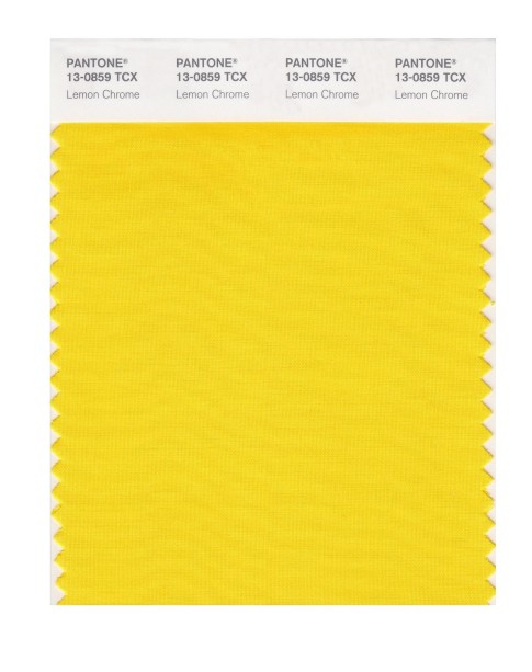 Pantone 13-0859 TCX Swatch Card Lemon Chrome