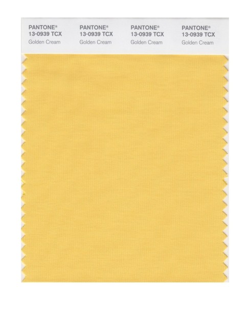 Pantone 13-0939 TCX Swatch Card Golden Cream