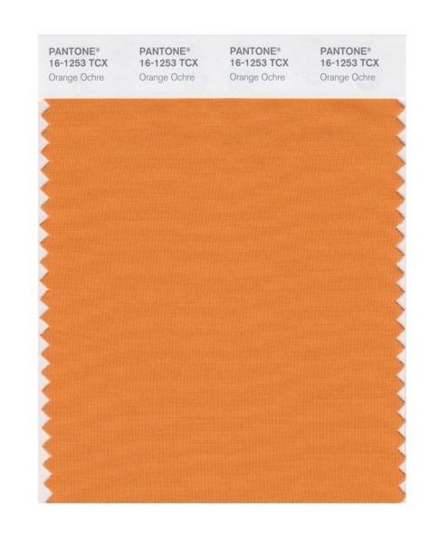 Pantone 16-1253 TCX Swatch Card Orange Ochre