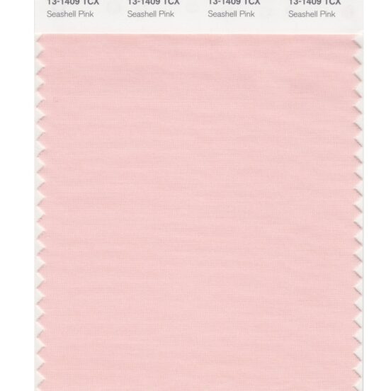 Pantone 13-1409 TCX Swatch Card Seashell Pink