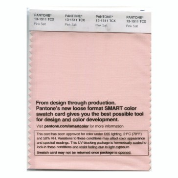 Pantone 13-1511 TCX Swatch Card Pink Salt