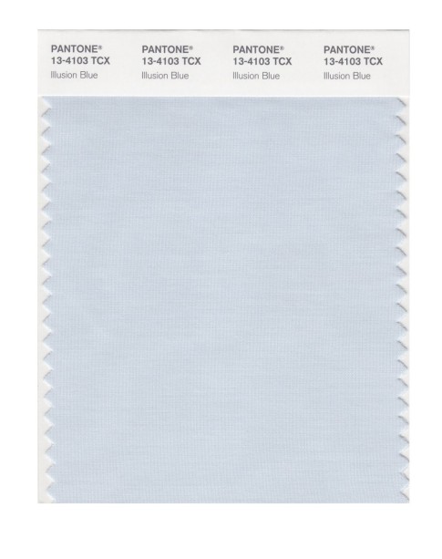 Pantone 13-4103 TCX Swatch Card Illusion Blue