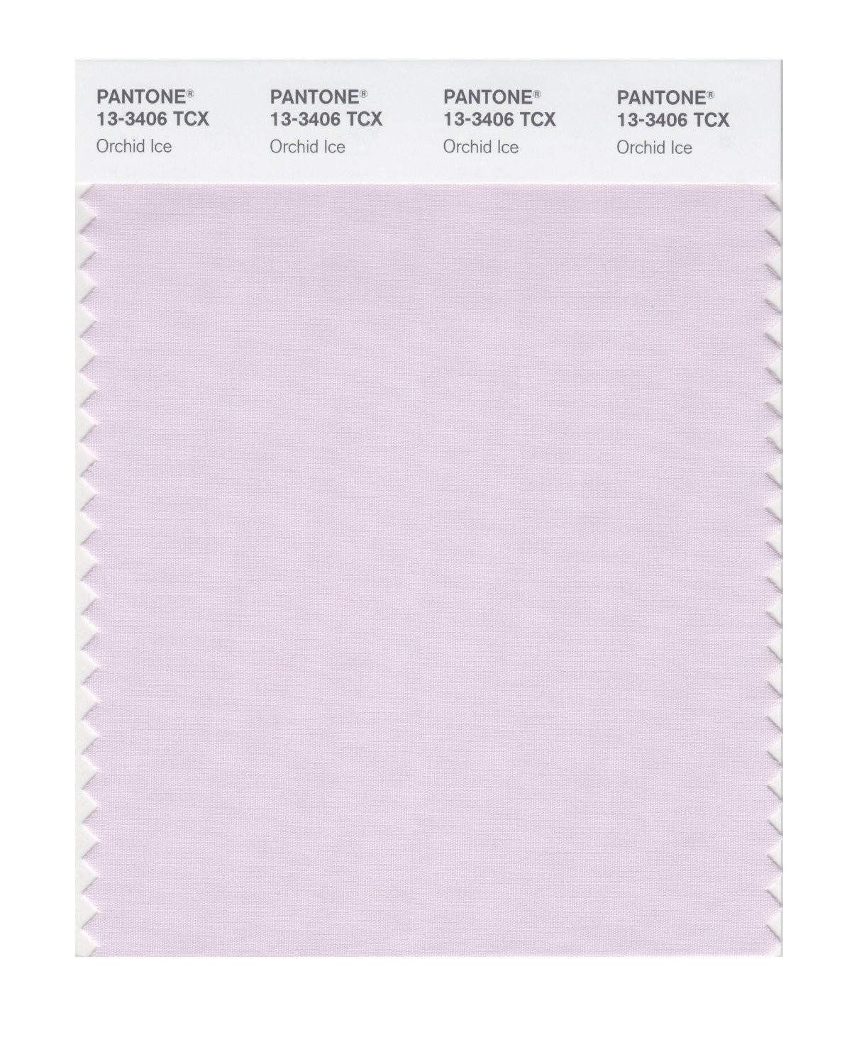 Pantone 13-3406 TCX Swatch Card Orchid Ice