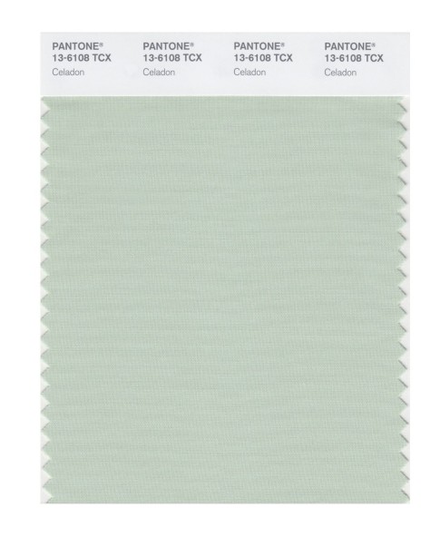 Pantone 13-6108 TCX Swatch Card Celadon