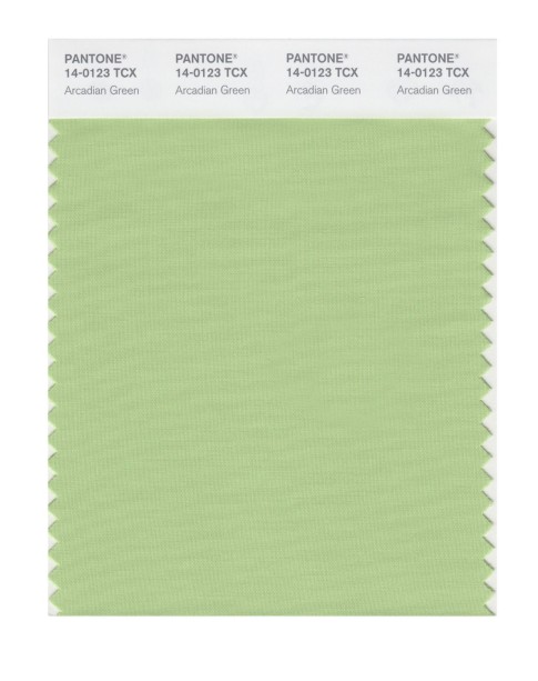 Pantone 14-0123 TCX Swatch Card Arcadian Green