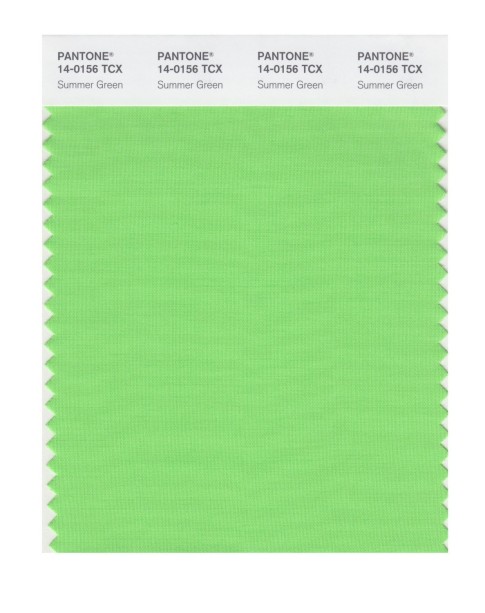Pantone 14-0156 TCX Swatch Card Summer Green