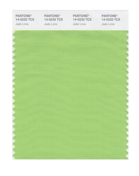 Pantone 14-0232 TCX Swatch Card Jade Lime