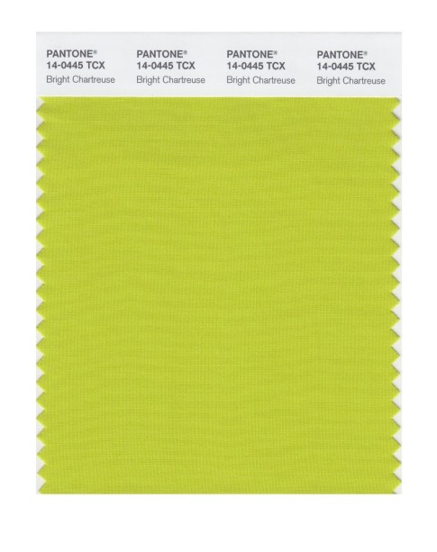 Pantone 14-0445 TCX Swatch Card Bright Chartreus