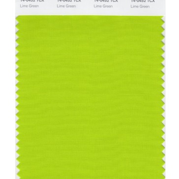 Pantone 14-0452 TCX Swatch Card Lime Green