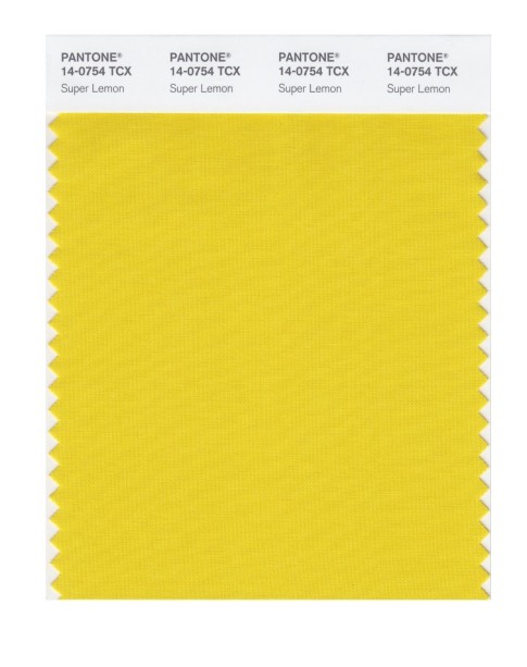 Pantone 14-0754 TCX Swatch Card Super Lemon