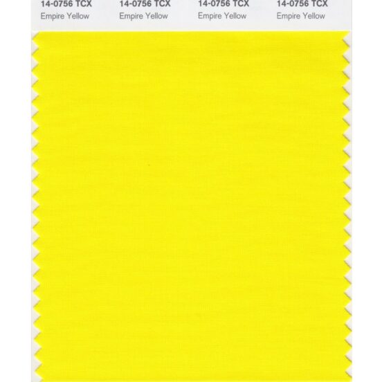 Pantone 14-0756 TCX Swatch Card Empire Yellow