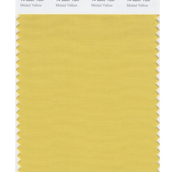 Pantone 14-0837 TCX Swatch Card Misted Yellow