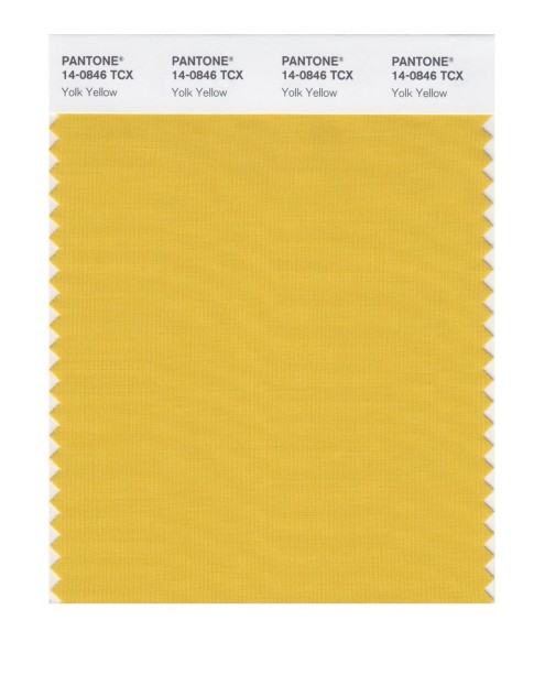 Pantone 14-0846 TCX Swatch Card Yolk Yellow
