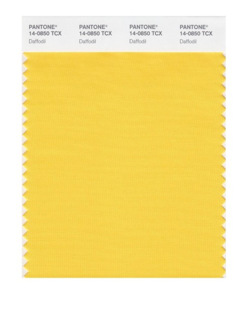 Pantone 14-0850 TCX Swatch Card Daffodil