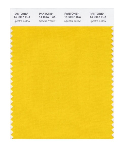 Pantone 14-0957 TCX Swatch Card Spectra Yellow