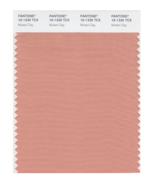 Pantone 16-1330 TCX Swatch Card Muted Clay