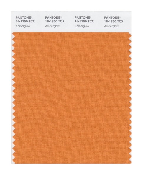 Pantone 16-1350 TCX Swatch Card Amberglow