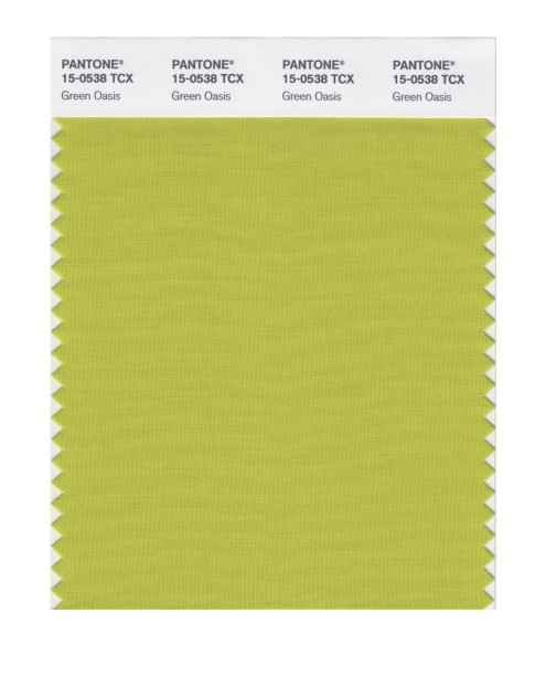Pantone 15-0538 TCX Swatch Card Green Oasis