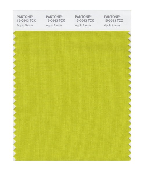 Pantone 15-0543 TCX Swatch Card Apple Green