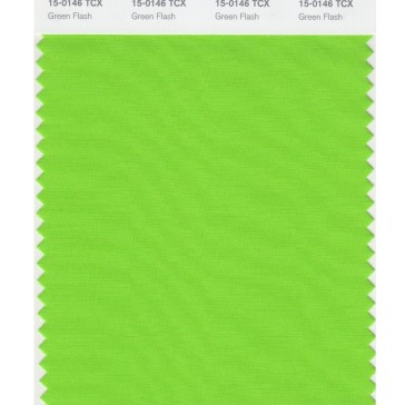 Pantone 15-0146 TCX Swatch Card Green Flash