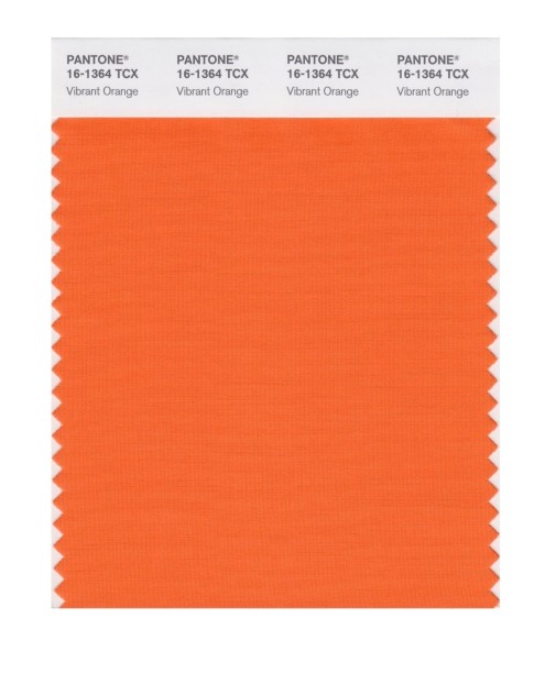 Pantone 16-1364 TCX Swatch Card Vibrant Orange